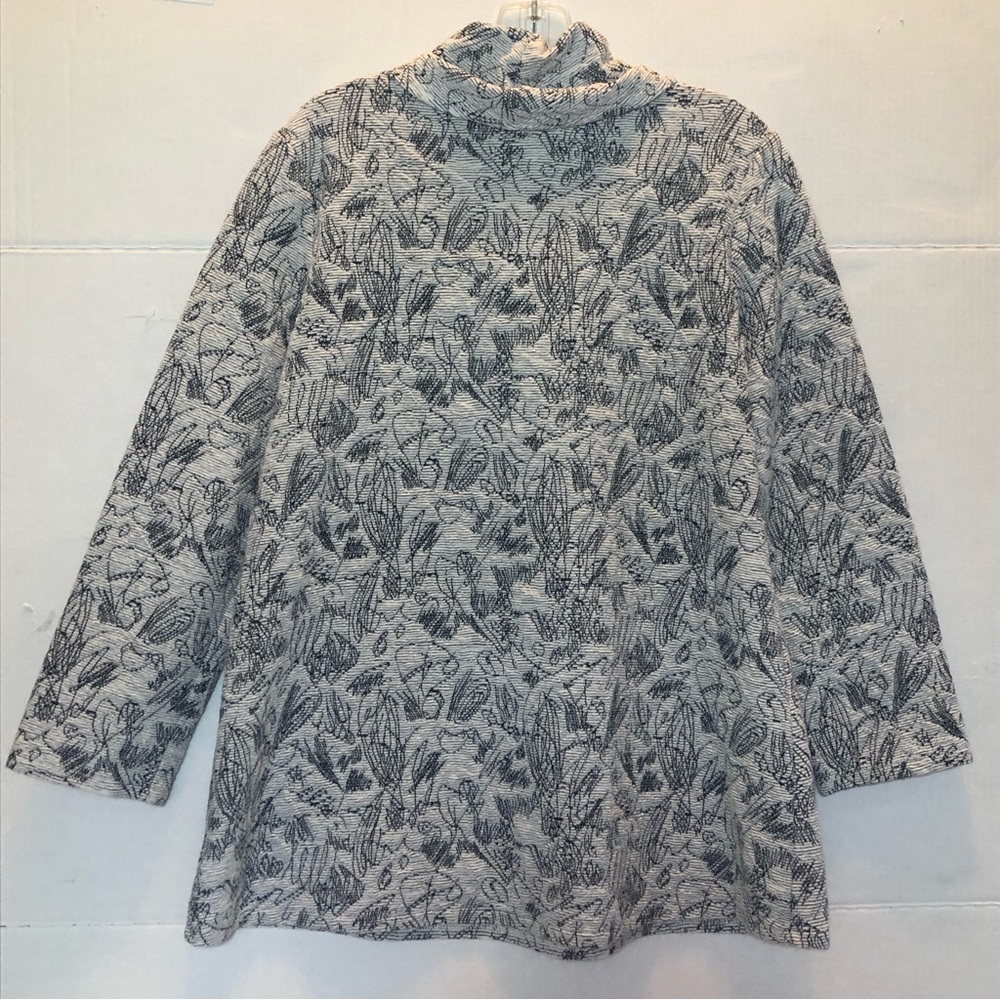 Habitat a-line tunic with relaxed cowl neck abstract print size small - Picture 2 of 8